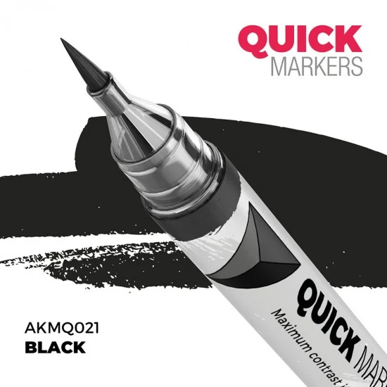 AK Interactive MQ021 Quick Marker for Wargamers - Black