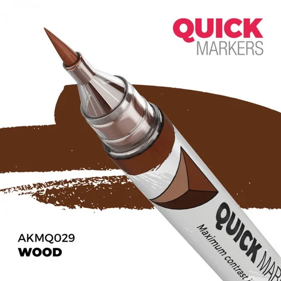 AK Interactive MQ029 Quick Marker for Wargamers - Wood