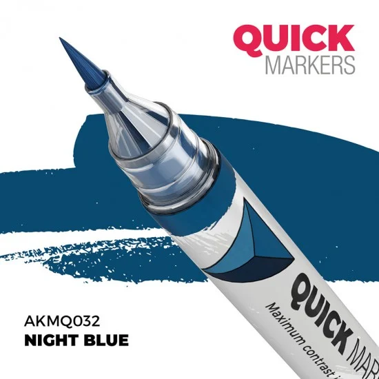 AK Interactive MQ032 Quick Marker for Wargamers - Night Blue
