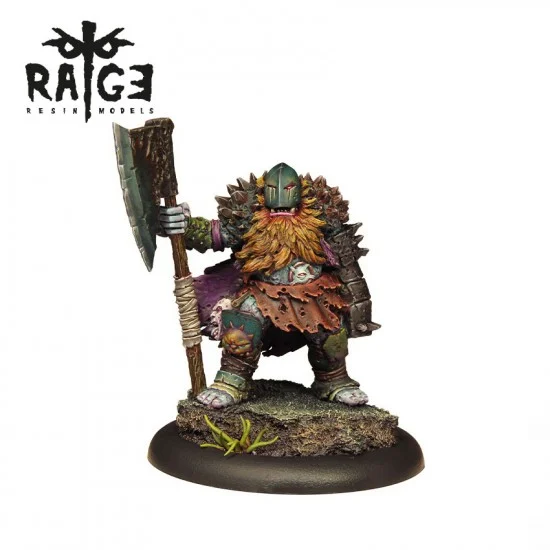 AK Interactive RAGE008 35mm Scale Toktien, Spiny Chaotic Dwarf (fantasy figure for wargame) - Model Figures