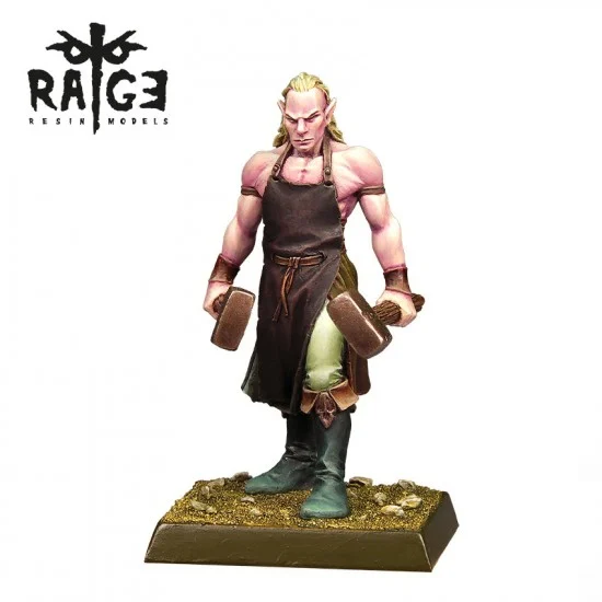 AK Interactive RAGE015 35mm Scale Tellcharion, The Blacksmith (fantasy figure for wargame) - Model Figures