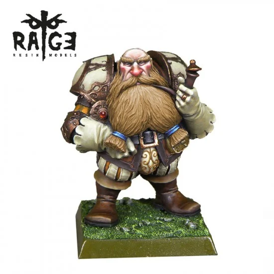 AK Interactive RAGE021 35mm Scale Yurgen, Bad Pipe (fantasy figure for wargame) - Model Figures