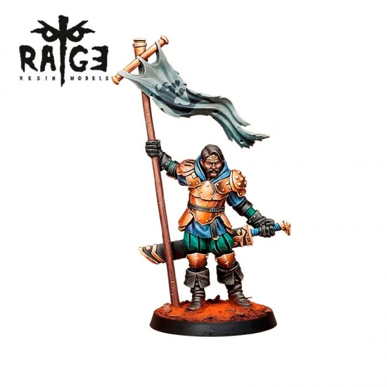 AK Interactive RAGE030 35mm Scale Captain Nork (fantasy figure for wargame) - Model Figures