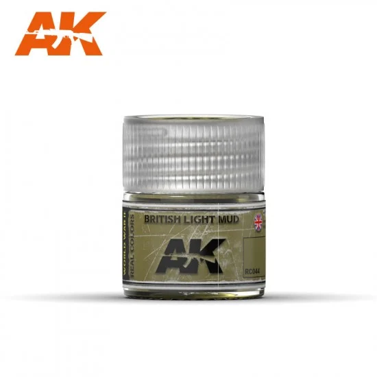 AK Interactive RC044 Real Colours Series Acrylic Lacquer Paint - British Light Mud (10ml)