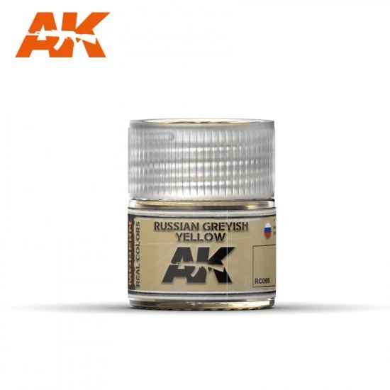 AK Interactive RC099 Real Colours Series Acrylic Lacquer Paint - Russian Greyish Yellow (10ml)
