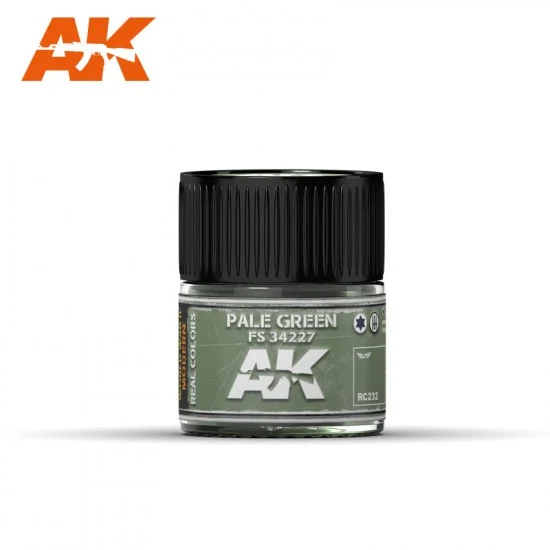 AK Interactive RC232 Real Colours Aircraft Acrylic Lacquer Paint - Pale Green FS 34227 (10ml)