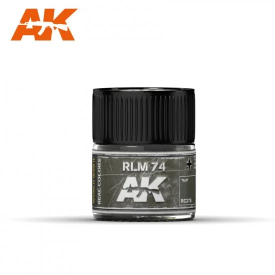 AK Interactive RC278 Real Colours Aircraft Acrylic Lacquer Paint - RLM 74 (10ml)
