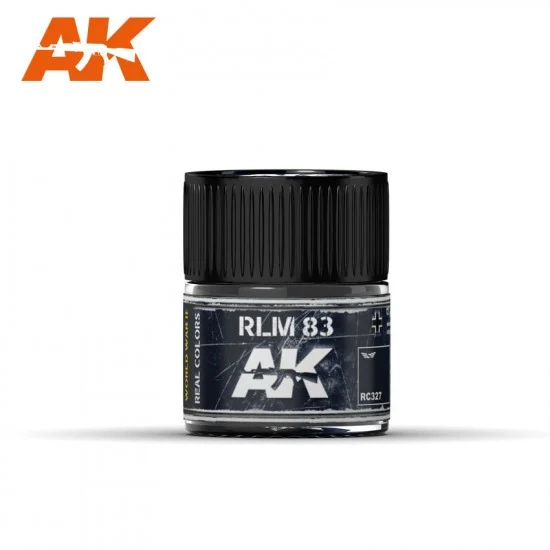AK Interactive RC327 Real Colours Aircraft Acrylic Lacquer Paint - RLM 83 (10ml)