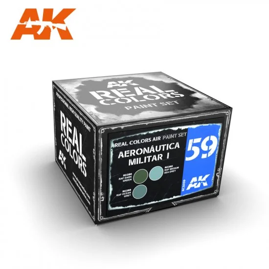 AK Interactive RCS059 Aircraft Acrylic Lacquer Paints Set - Aeronautica Militar I (3 x 10ml)