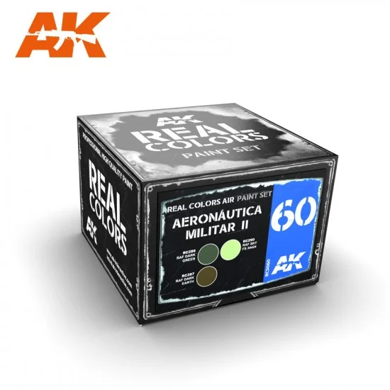 AK Interactive RCS060 Aircraft Acrylic Lacquer Paints Set - Aeronautica Militar II (3 x 10ml)