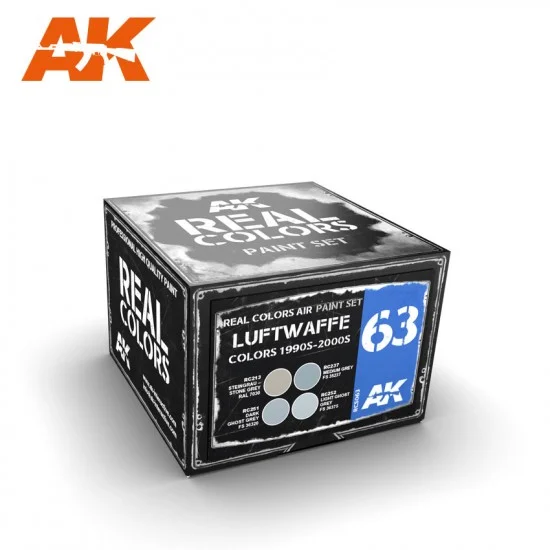 AK Interactive RCS063 Acrylic Lacquer Paints Set - Luftwaffe Colours 1990s-2000s (4 x 10ml)