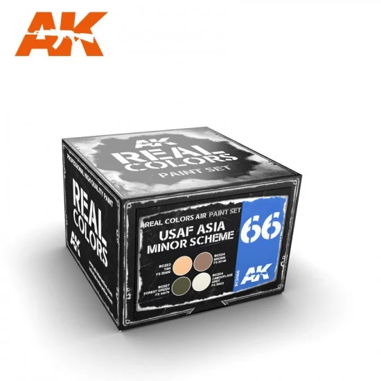 AK Interactive RCS066 Acrylic Lacquer Paints Set - USAF Asia Minor Scheme (4 x 10ml)