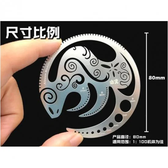 Alexen AJ0093 Circular Scribing and Template for 1/100, 1/144 Scale Models - Hobby Tools & Supplies