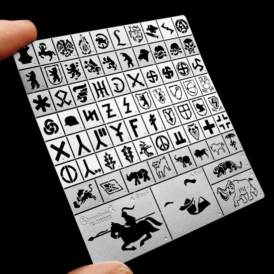 Alexen AJ0099 1/32, 1/35 WWII German 502nd Heavy Tank Battalion Emblem Stencil Masking - Military Vehicles & Tanks