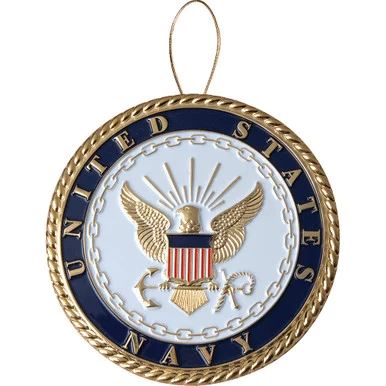 Navy Emblem Ornament 85-71125