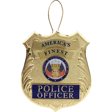 Police Badge Ornament 85-71130