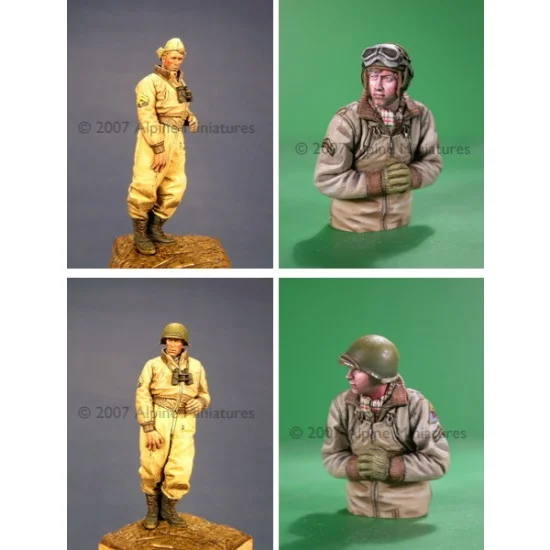 Alpine Miniatures 35035 1/35 US Tank Crew in Winter Set (2 figures) - Model Figures
