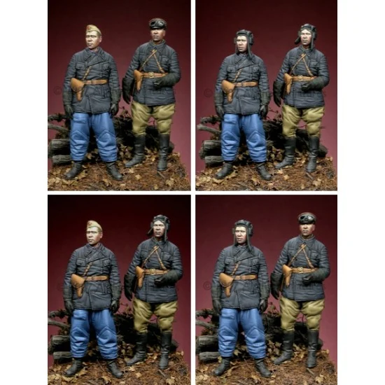 Alpine Miniatures 35041 1/35 WWII Russian Tank Crew Set (2 figures) - Model Figures
