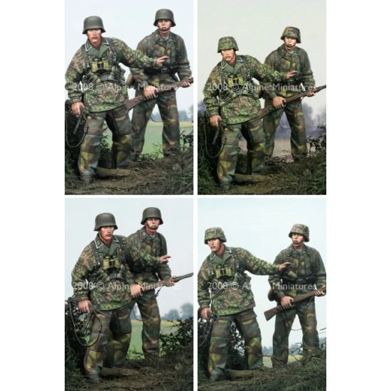 Alpine Miniatures 35062 1/35 12 SS "HJ" Grenadier Set (2 figures) - Model Figures