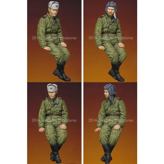Alpine Miniatures 35215 1/35 WWII Russian Tank Crew - Model Figures