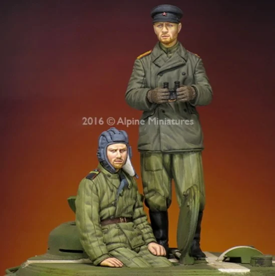 Alpine Miniatures 35216 1/35 WWII Russian Tank Crew Set - Model Figures