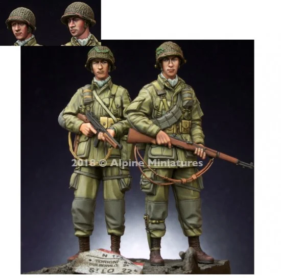 Alpine Miniatures 35252 1/35 US 101st Airborne Troopers Set (2 figures) - Model Figures