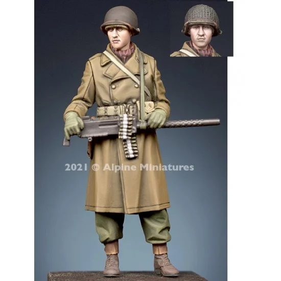 Alpine Miniatures 35293 1/35 WWII US MG Gunner Winter - Model Figures