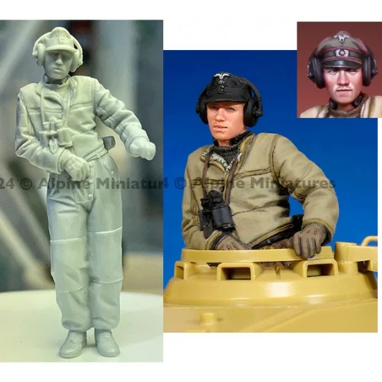 Alpine Miniatures 35315 1/35 German Panzer Commander - Model Figures