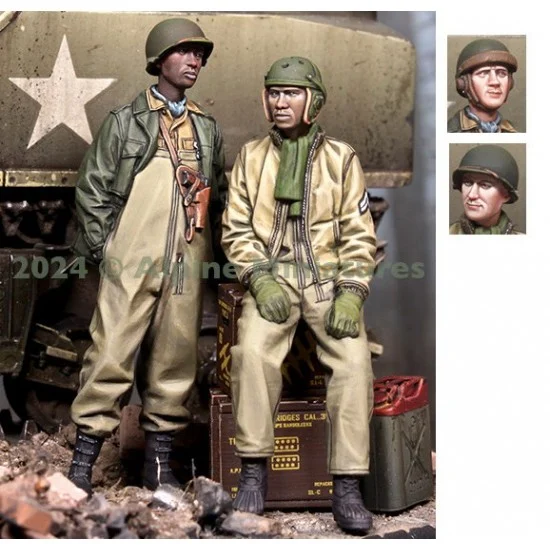 Alpine Miniatures 35320 1/35 US 761st Tank Battalion Set (2 figures) - Model Figures