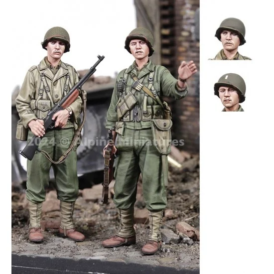 Alpine Miniatures 35323 1/35 US Infantry 2nd ID Set (2 figures) - Model Figures