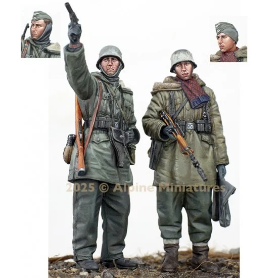 Alpine Miniatures 35326 1/35 WSS Grenadiers at Kharkov (2 figures) - Model Figures