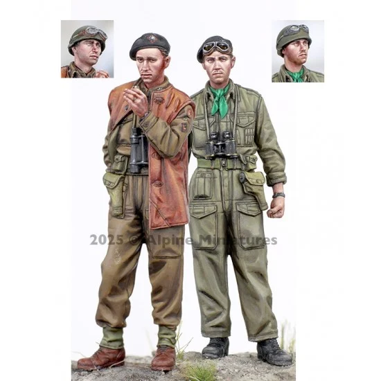 Alpine Miniatures 35329 1/35 4/7 Royal Dragoon Guards Set (2 figures) - Model Figures