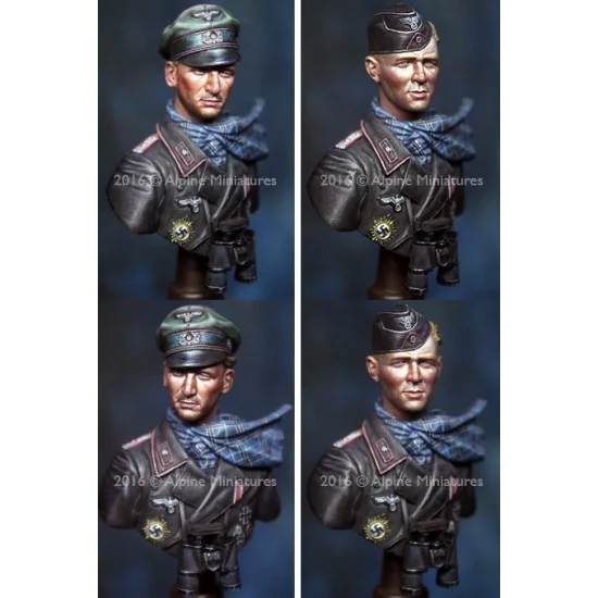 Alpine Miniatures B001 1/16 Officer 116th Panzer Division "Windhund" Bust - Model Figures