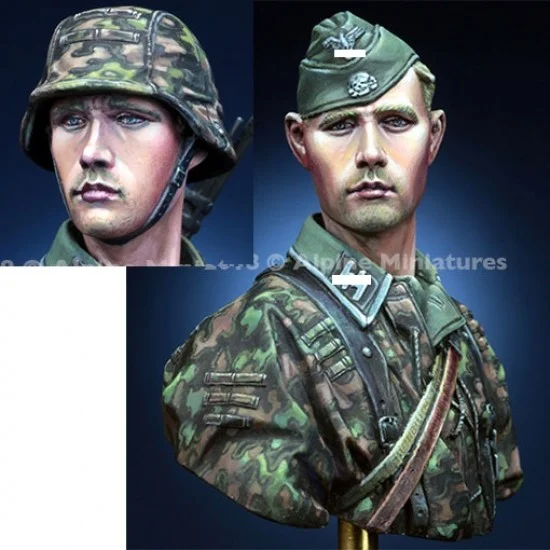 Alpine Miniatures B003 1/16 WSS Grenadier 1944-45 Bust