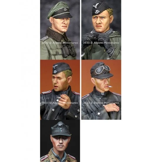 Alpine Miniatures H029 1/35 WSS Head Set #5 (5pcs) - Model Figures