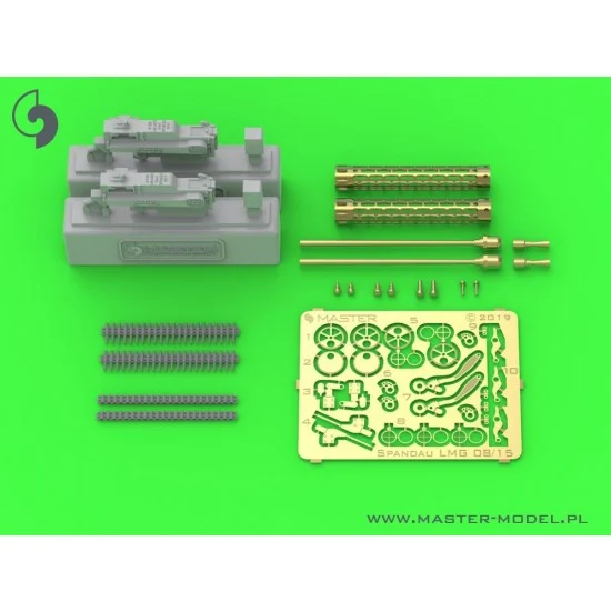 Master Models AM-32-121 1/32 WWI Spandau LMG 08/15 (2pcs) for Albatros D.V/Fokker Dr.I/Pfalz D.III/LVG C.VI