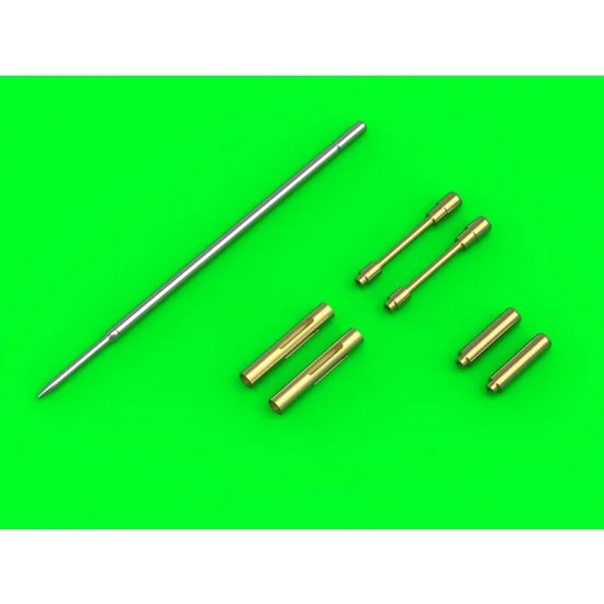 Master Models AM-32-125 1/32 F4F-3 Wildcat Early (Pre-War) - .50 Browning Gun Barrels with Oblong Holes & Early Pitot Tube