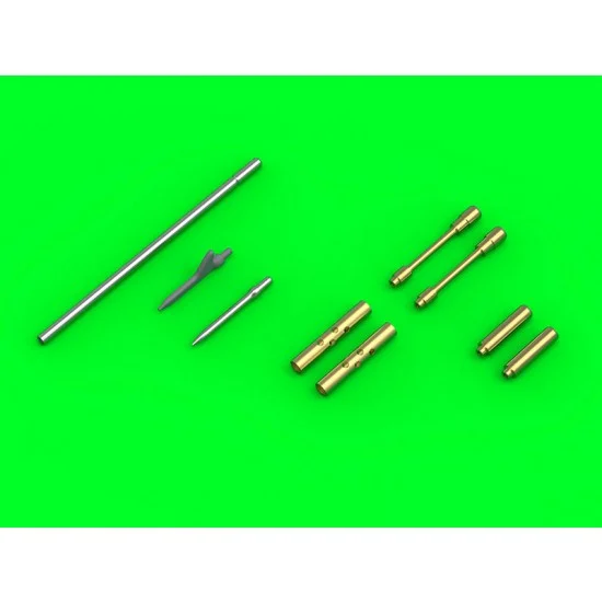 Master Models AM-32-126 1/32 F4F-3 Wildcat Late - .50 Browning Gun Barrels with Round Holes & Pitot Tube (Two Options)