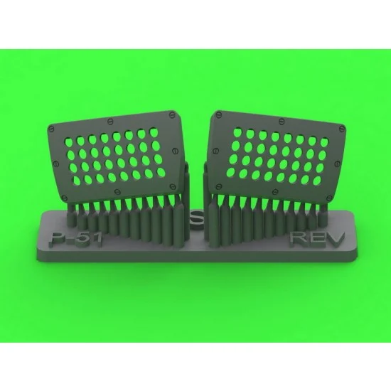 Master Models AM-32-139 1/32 P-51 Mustang Carburetor Air Filter Cover Standard Holed Type for Revell Kit