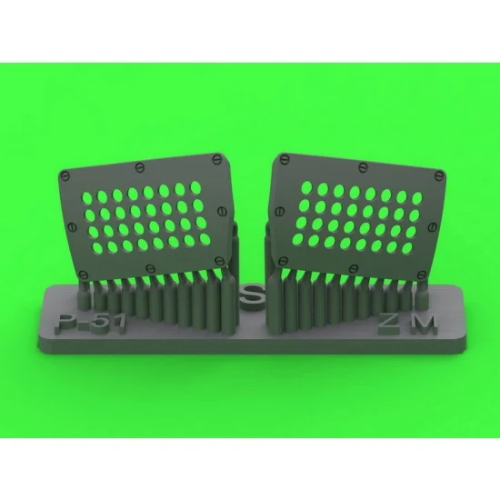 Master Models AM-32-142 1/32 P-51 Mustang Carburetor Air Filter Cover Standard Holed Type for Zoukei-Mura Kit