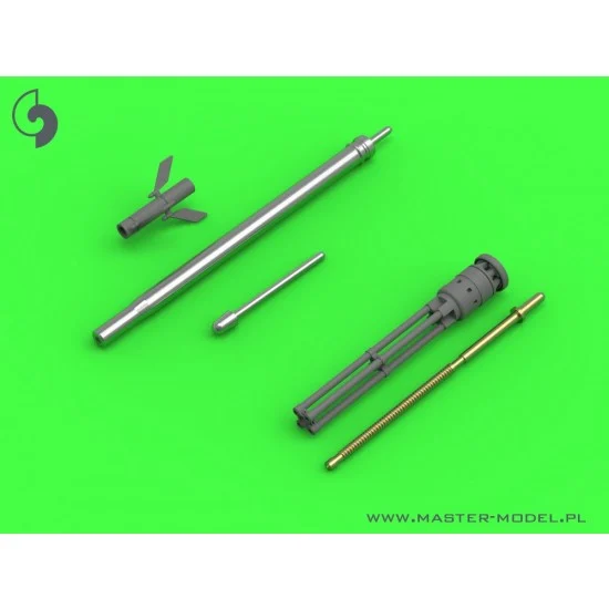 Master Models AM-35-003 1/35 Mil Mi-24 Hind D/E JakB-12.7 Machine Gun Barrel and DUAS Probe