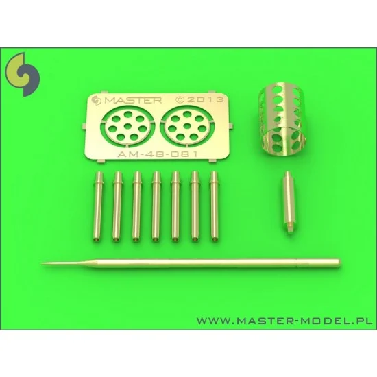 Master Models AM-48-081 1/48 Fairchild A-10 Thunderbolt II GAU-8 Avenger Gun Tip and Pitot Tube