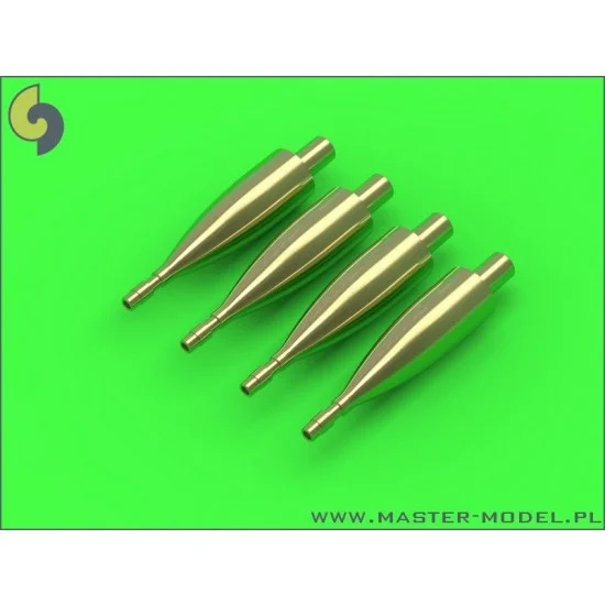 Master Models AM-48-097 1/48 Fairey Firefly Hispano 20mm Cannons in Short Fairings (4pcs)