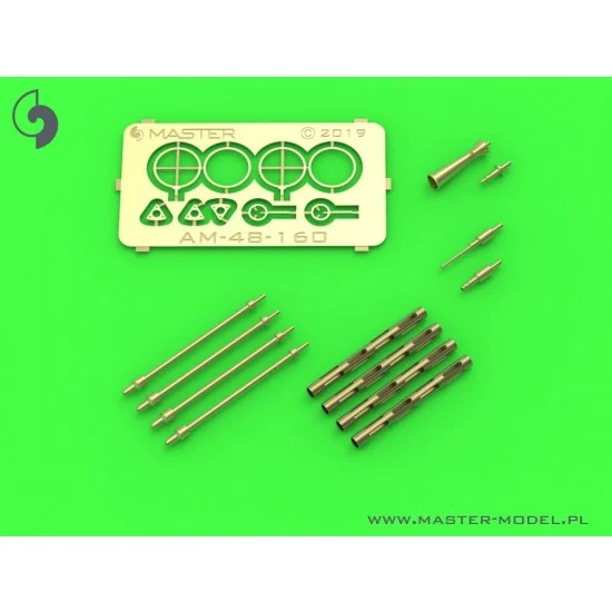 Master Models AM-48-160 1/48 PZL P11c wz. 33 Machine Gun Barrels, Gunsight and Venturi Tube