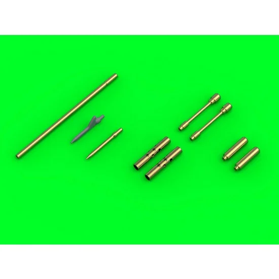 Master Models AM-48-169 1/48 F4F-3 Wildcat Late - .50 Browning Gun Barrels with Round Holes & Pitot Tube (Two Options)