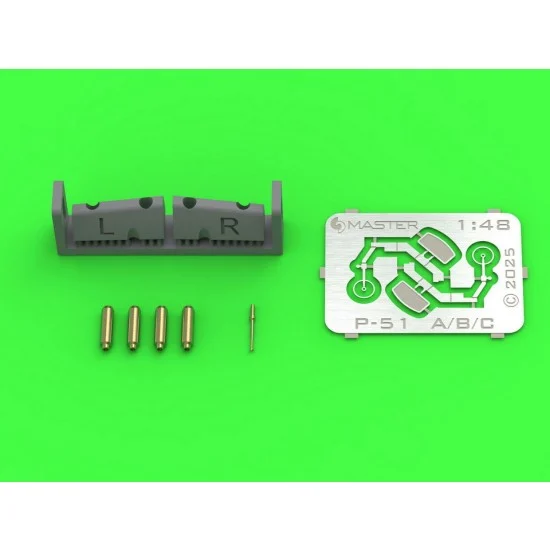 Master Models AM-48-185 1/48 P-51B Mustang Armament and Gunsight Detail Set for Eduard kits