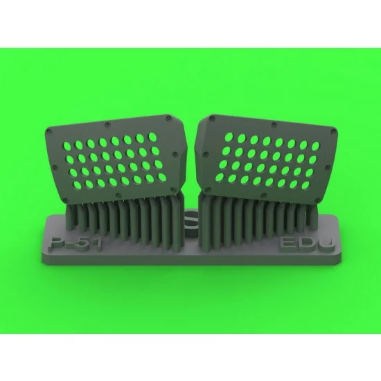 Master Models AM-48-186 1/48 P-51 Mustang Carburator Air Filter Cover Standard Holed Type for Eduard kits