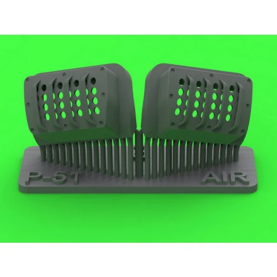 Master Models AM-48-190 1/48 P-51 Mustang Carburetor Air Filter Cover RAF Louvred Type A for Airfix Kit