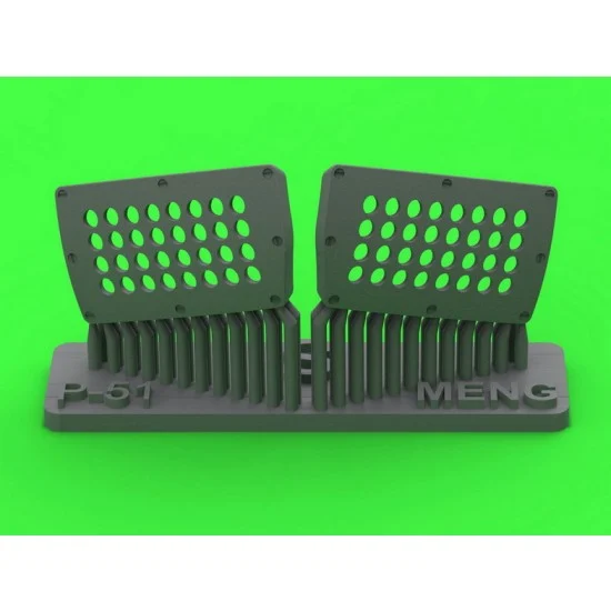 Master Models AM-48-192 1/48 P-51 Mustang Carburetor Air Filter Cover Standard Holed Type for Meng Kit