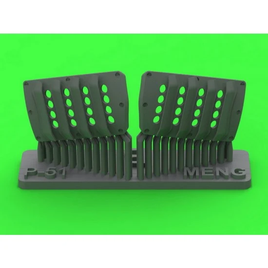 Master Models AM-48-194 1/48 P-51 Mustang Carburetor Air Filter Cover RAF Louvred Type B for Meng Kit